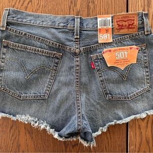 Levi's 501 Blue Denim Shorts